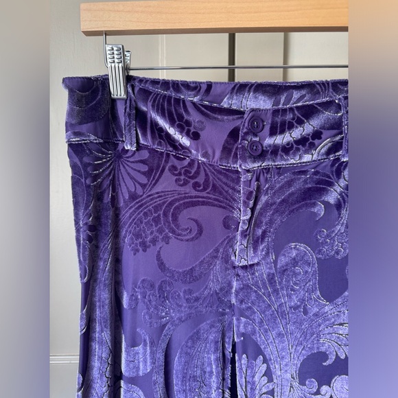 Urban Outfitters Isla Velvet Burnout Pant - Picture 2 of 3